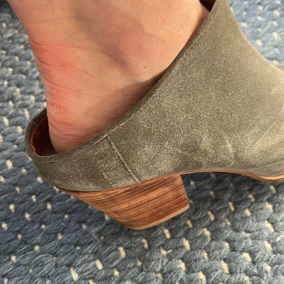 Rachel Comey Grey Suede Heeled Mule - Picture 5 of 5